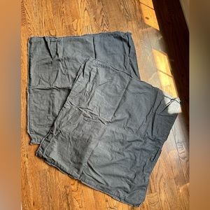 Set of 2x Euro Shams with fringe edging